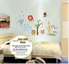 AY9221 Cute Cartoon Animal World Removable Wall Sticker – PVC Transparent Film