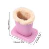 Plush Lined Eyeglass Holder Stand Protective Glasses Case Nightstand Organizer Sunglasses Storage Box PU Leather Display Stand