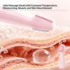 Electric Facial Cleansing Beauty Instrument 7 Modes Ultrasonic Vibration Hot Compress Colored Light Silicone Face Brush Cleaning