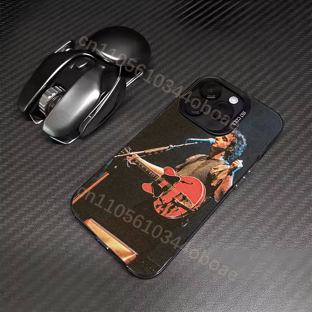 Singer G-Gustavo Cerati Phone Case For iPhone 17,16,15,14,13,12,11,Pro,Max,Plus Soft Black Cover