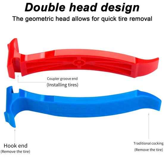 Bike Tire Lever with Deflation Device Double-Head Lightweight Road Mountain Bicycle Tire Removal Tools Bike Accessories