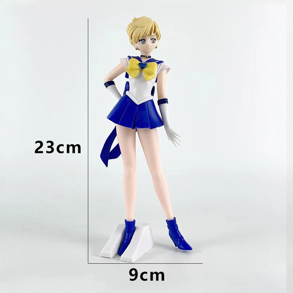 23cm Anime Sailor Moon Meiou Setsuna Figure GLITTER&GLAMOURS Kaiou Michiru Tenoh Haruka Tomoe aru Action Figurine Toy Gift