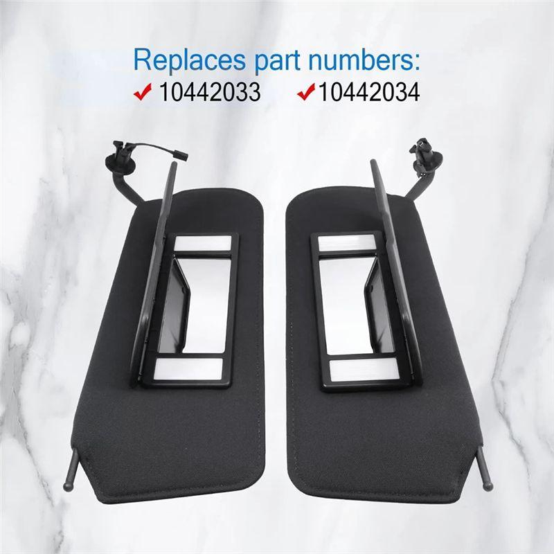 Versatile 1Pair Car Sun Visors Shades W/LED Light 10442033 10442034 For Corvette C5 1997-2004 Sunvisors Vanity Mirror