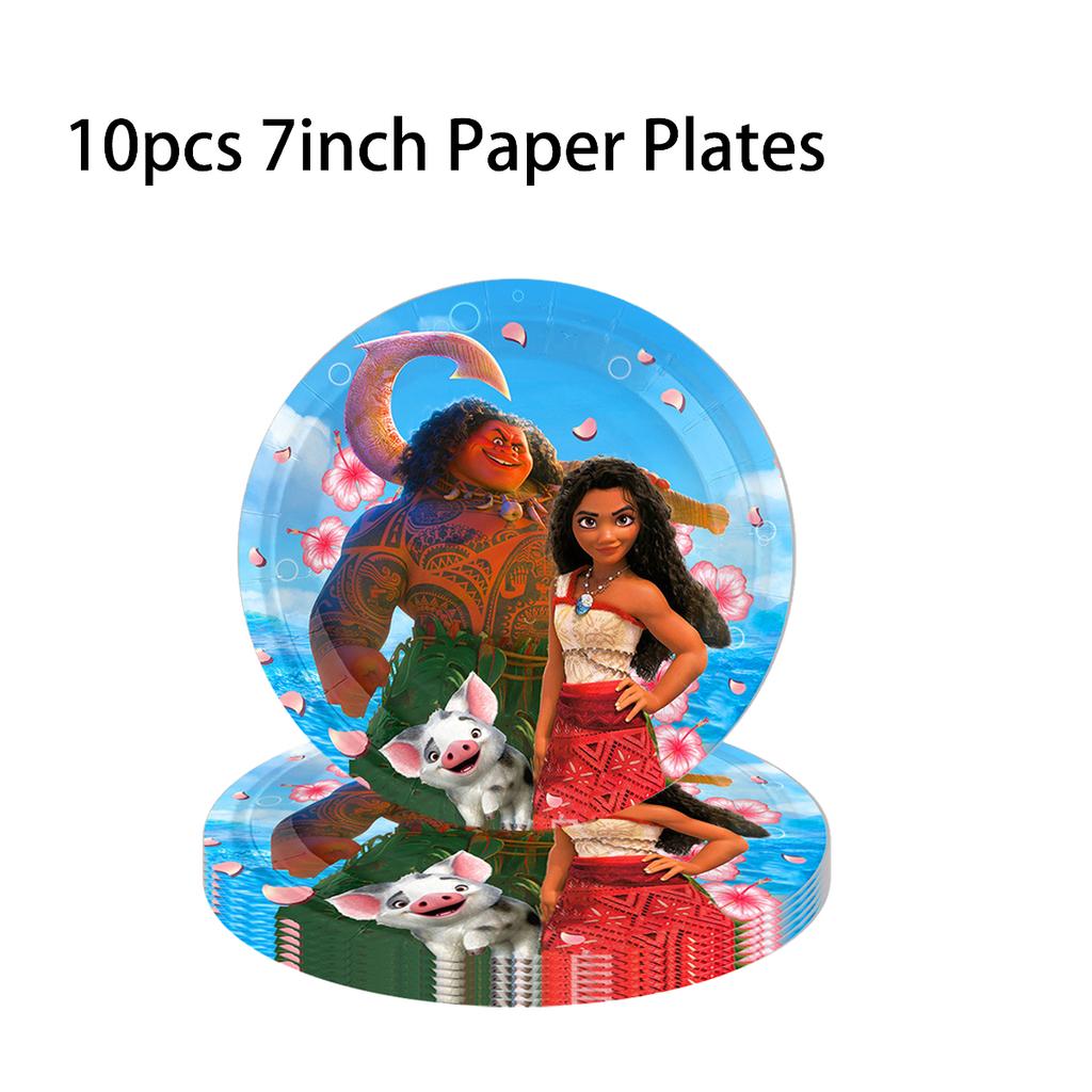 Moana Theme Birthday Party Decoration Tableware Balloons Cup Plate Banner Kid Girls Baby Shower Supplies Christmas Gifts 2 Round Sensory Compression