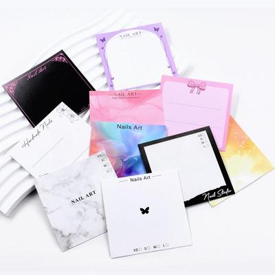 20 Sheets Press On Nail Bottom Butterfly Cardboard Photo Prop Handmade False Nail Art Tips Display Show Card Manicure Tools