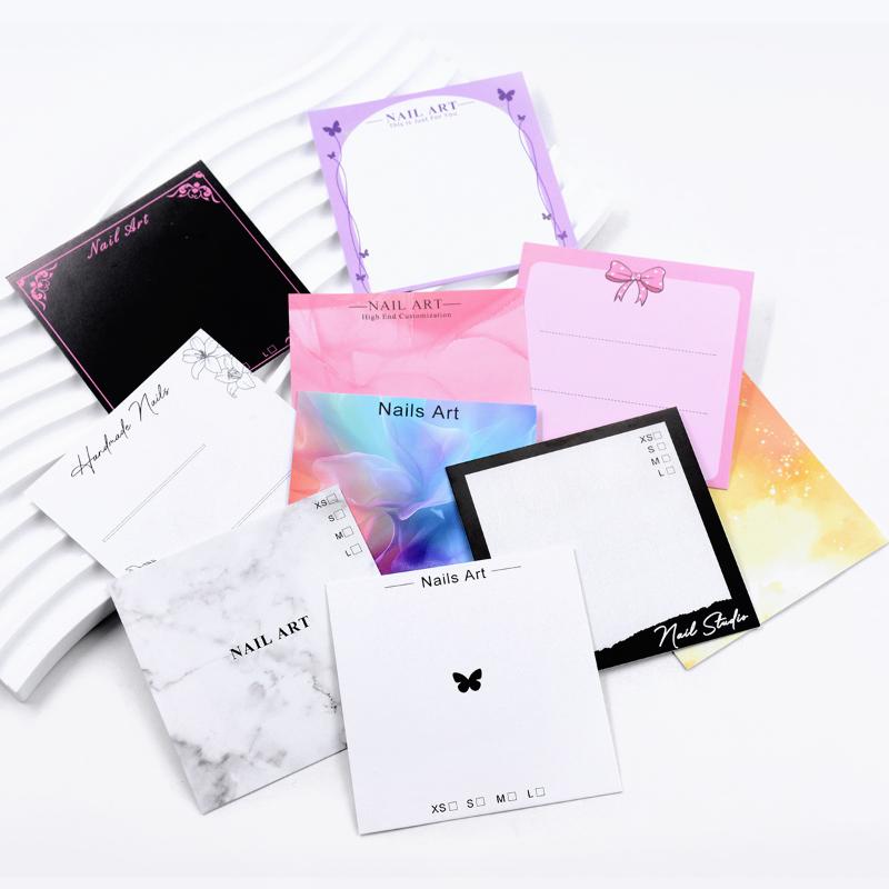 20 Sheets Press On Nail Bottom Butterfly Cardboard Photo Prop Handmade False Nail Art Tips Display Show Card Manicure Tools
