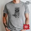 Raccoon Sketch Shirt Funny Woodland Animal Tee Gift