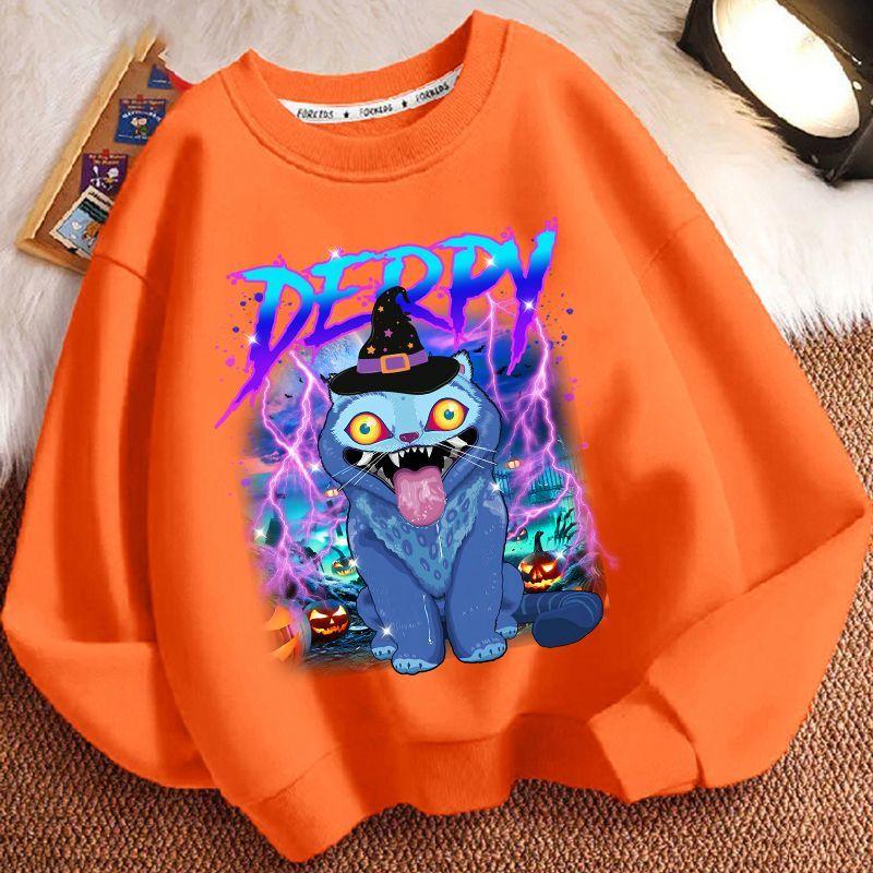 Children's Witch Hunt Team Hoodie, Spring and Autumn Boys' and Girls' Casual Long-sleeved Top