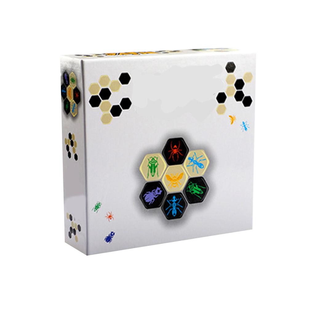 Wooden Insect Chess Table Game Cards