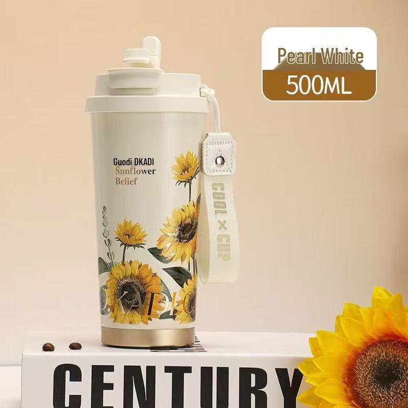 DKADI 316 Stainless Steel Dual-Drink Thermos Mug