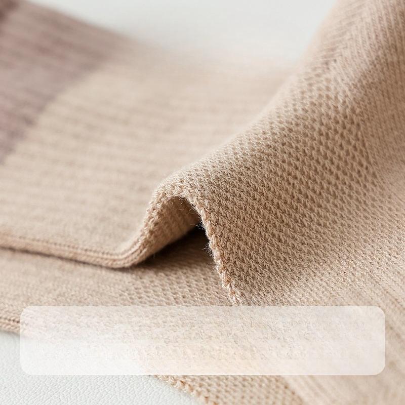 Yoga Casual Socks for Summer, Thin Mesh, Anti-slip, Women's Pilates, Mid-calf, Color-blocked, Rolled-up, Fitness