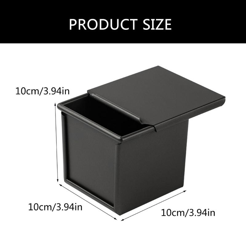 Toast Mold with Cover Nonstick Aluminum Alloy Bread Cake Box Dessert Making Mould with Lid Practical Kitchen Bakeware