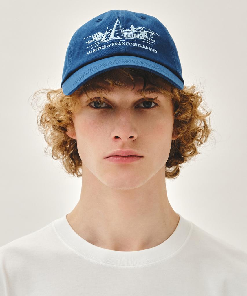 Malittepeulangsowajeobeo Sailing Graphic Covered Cap Dark Blue