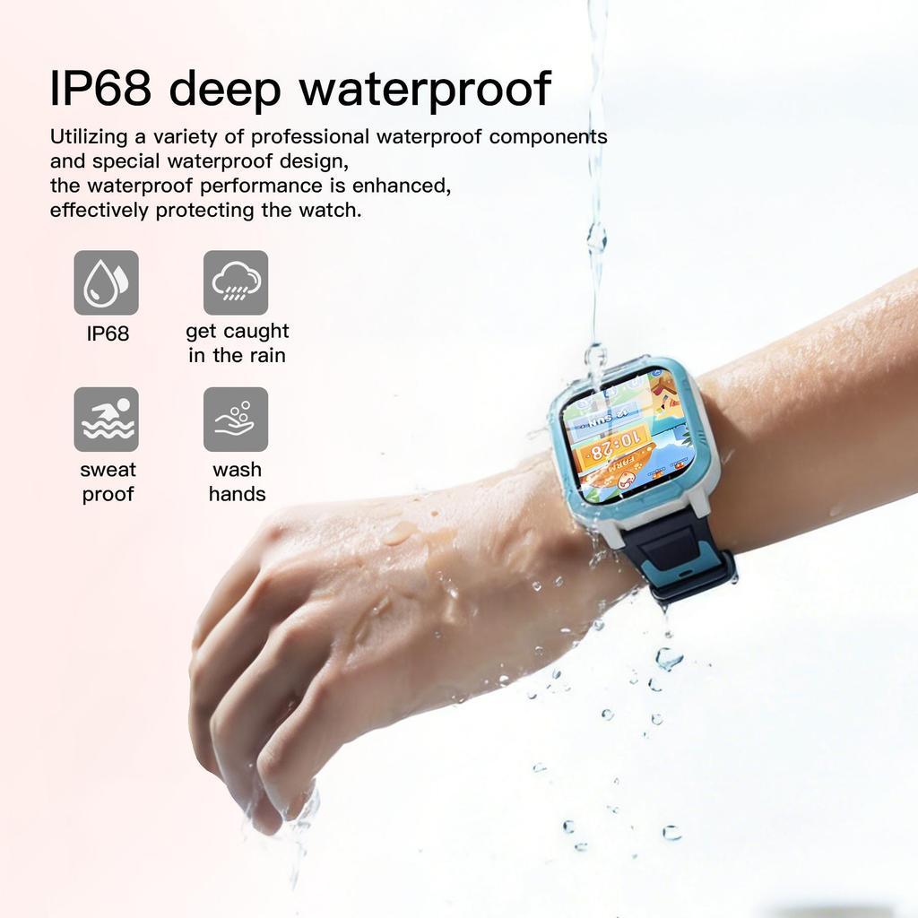 Blackview Z40 Pro Dětské chytré hodinky GPS 4G GPS tracker HD videohovor Baterie 850 mAh IP68 Vodotěsné SOS