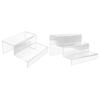 2/3 Steps Ladder Acrylic Display Stand Action Figures Toy Model Stand Riser Clear strong Shoes Display Stand Shelf Home Decor