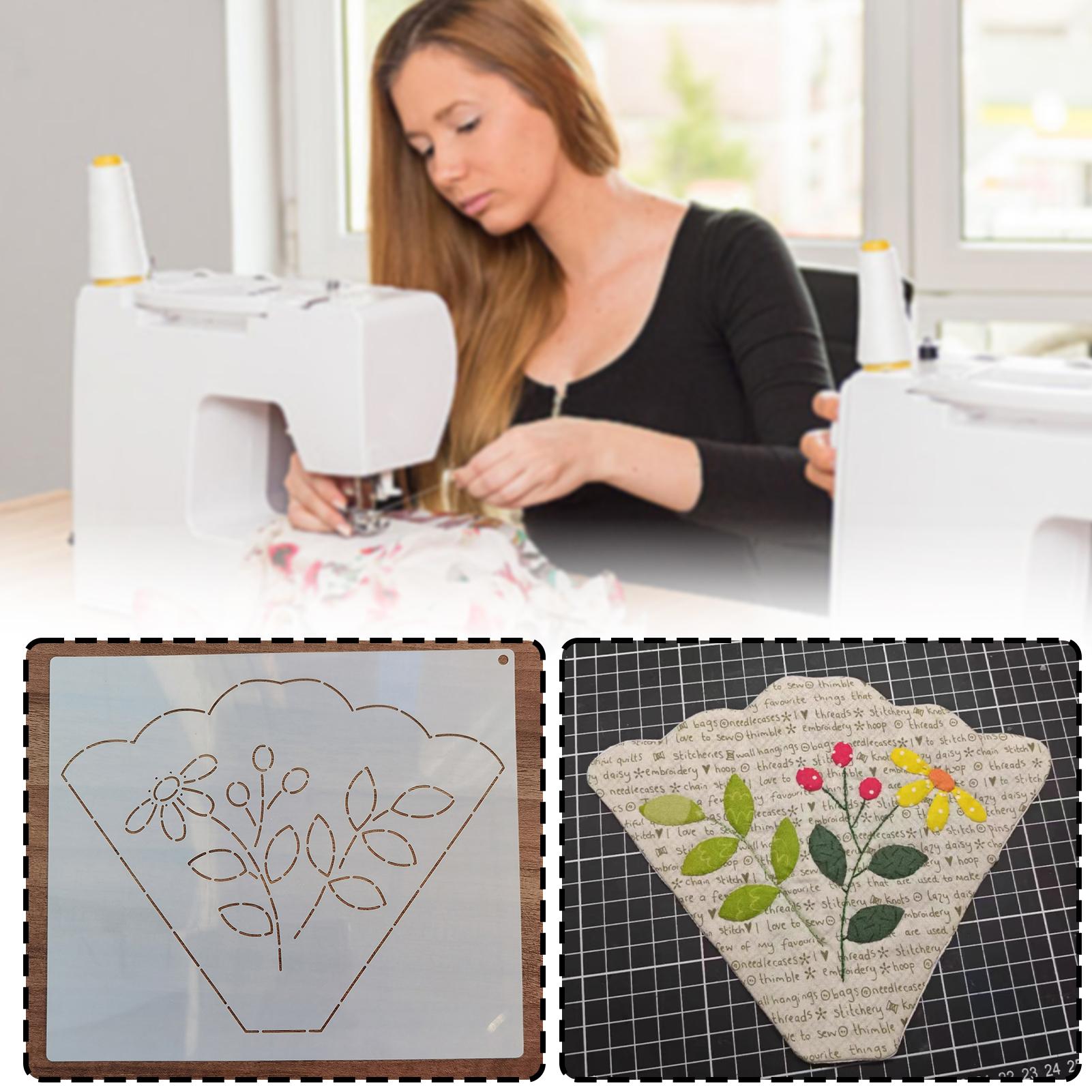Household Embroidery Template Floral Plastic Patchworks Tool For Embroidery Patchworks Sewing Craft China Mainland