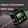 Magnetic Digital Angle Finder With Electronic Laser Gauge Ruler 360° LCD Electronic Protractor Mini Inclinometer Measuring Tool