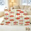 Strawberry Series Cute Soft Flannel Throw Blanket, Machine Washable Cozy Fleece for Home Office Naps, Christmas & Halloween Warmth
