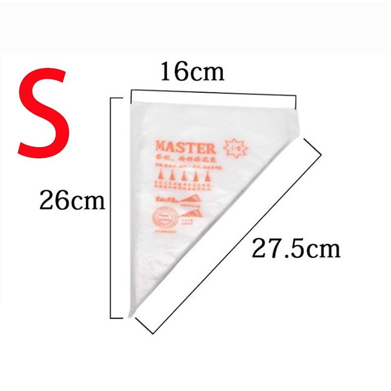 Icing Piping Cream Nozzle Disposable Pastry Bag Fondant Cake Decorating Pastry Tips Tools Small Large Size Cake Tools