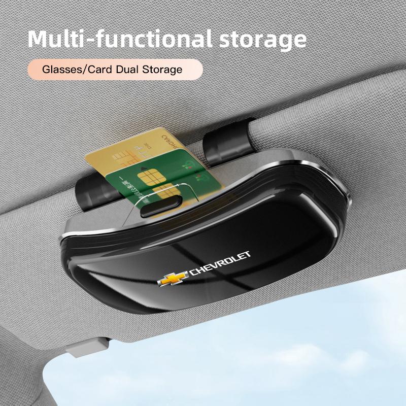 Car Glasses Clip Sunglasses Box Genesis Sun Visor Eyeglasses Card Ticket Holder For  Chevrolet CRUZE Spark Captiva Epica SS Onix