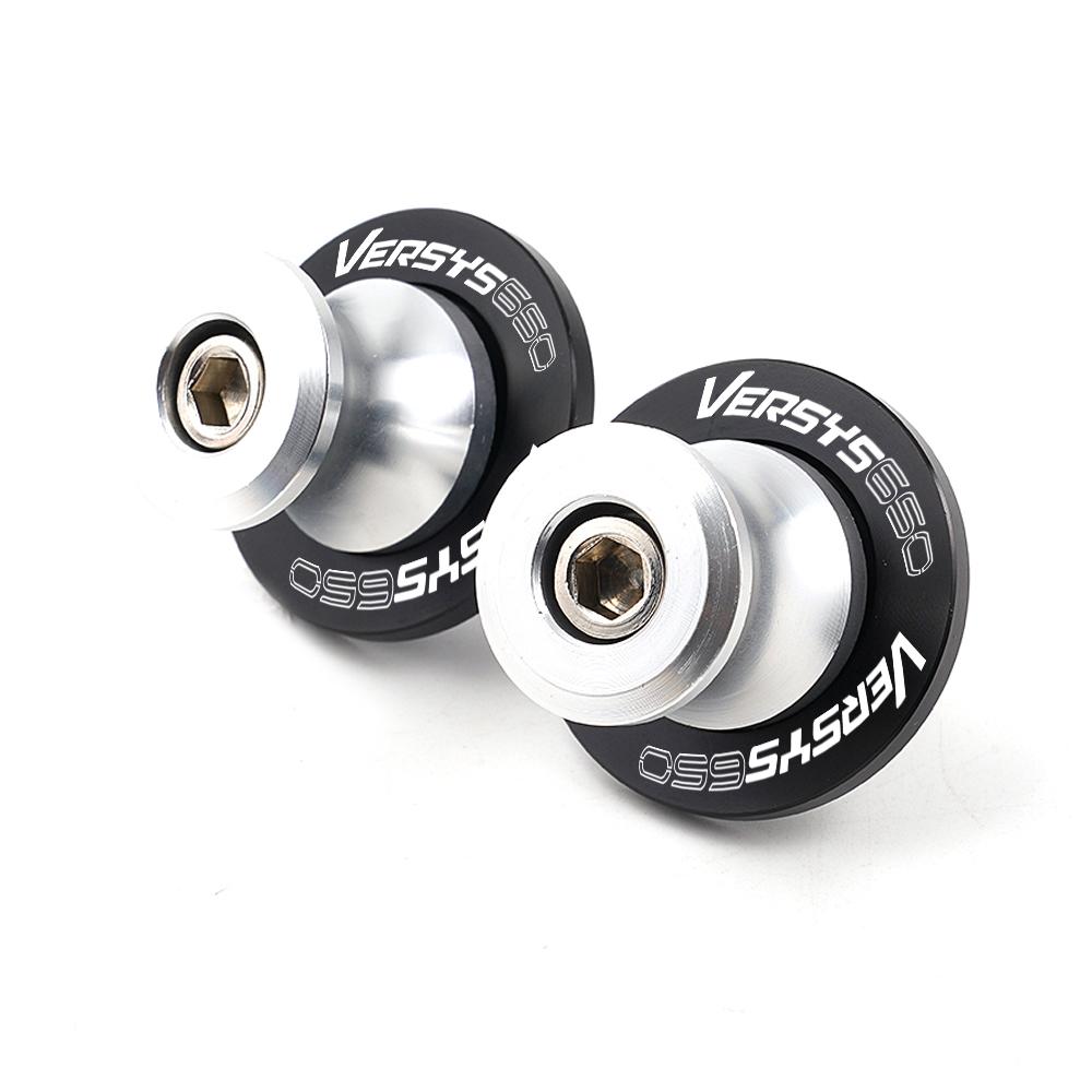 Logo For Kawasaki Versys650 VERSYS 650 2015 2016-  2022 Motorcycle Accessories M8 Swingarm Spools Slider Stand Screw