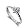 White Gold Plated Zircon Ring Korean Women'S Crown Bow Ring