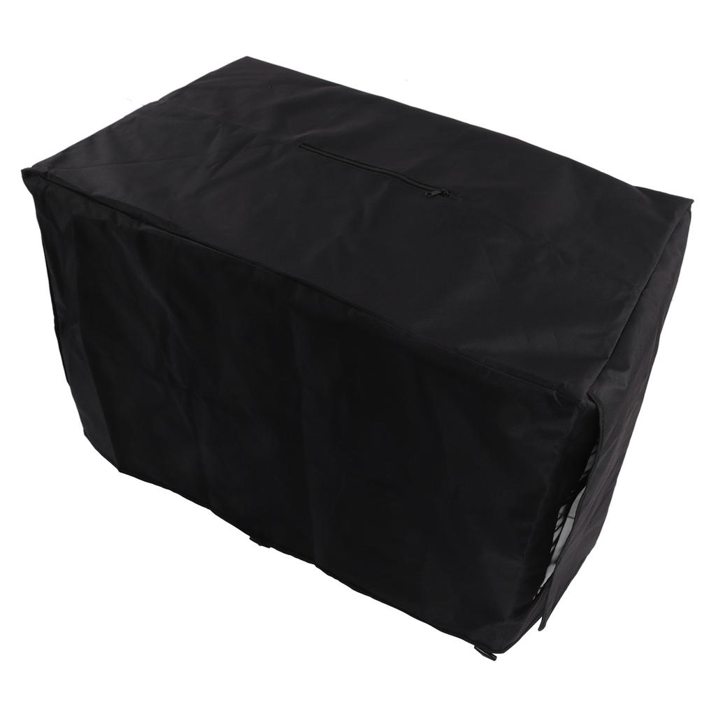 Hundekäfigabdeckung Wasserdicht Atmungsaktiv Sonnenschutz Oxford-Gewebe Welpen-Transportboxabdeckung für Innen Außen Schwarz