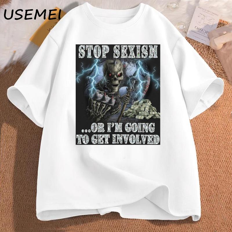 Funny Skeleton Tshirt Cotton Tshirts Casual Short Sleeve Unisex Clothes Printed Skull Graphic T Shirts Oversized Unisexs Clothing