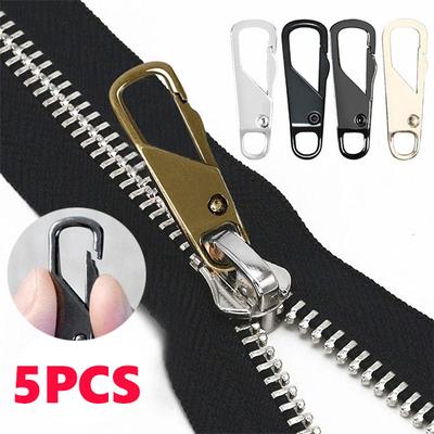 5pcs Replacement Metal Zip DIY Sewing Sewing Accessories New Replacement Tab Zipper Clothing Bag