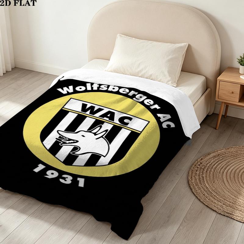 Wolfsberger Athletiksport Print Flannel Blanket, High Quality Comfortable for All Seasons, Home Decor, Warmth and Comfort, Perfect for Christmas Gifts
