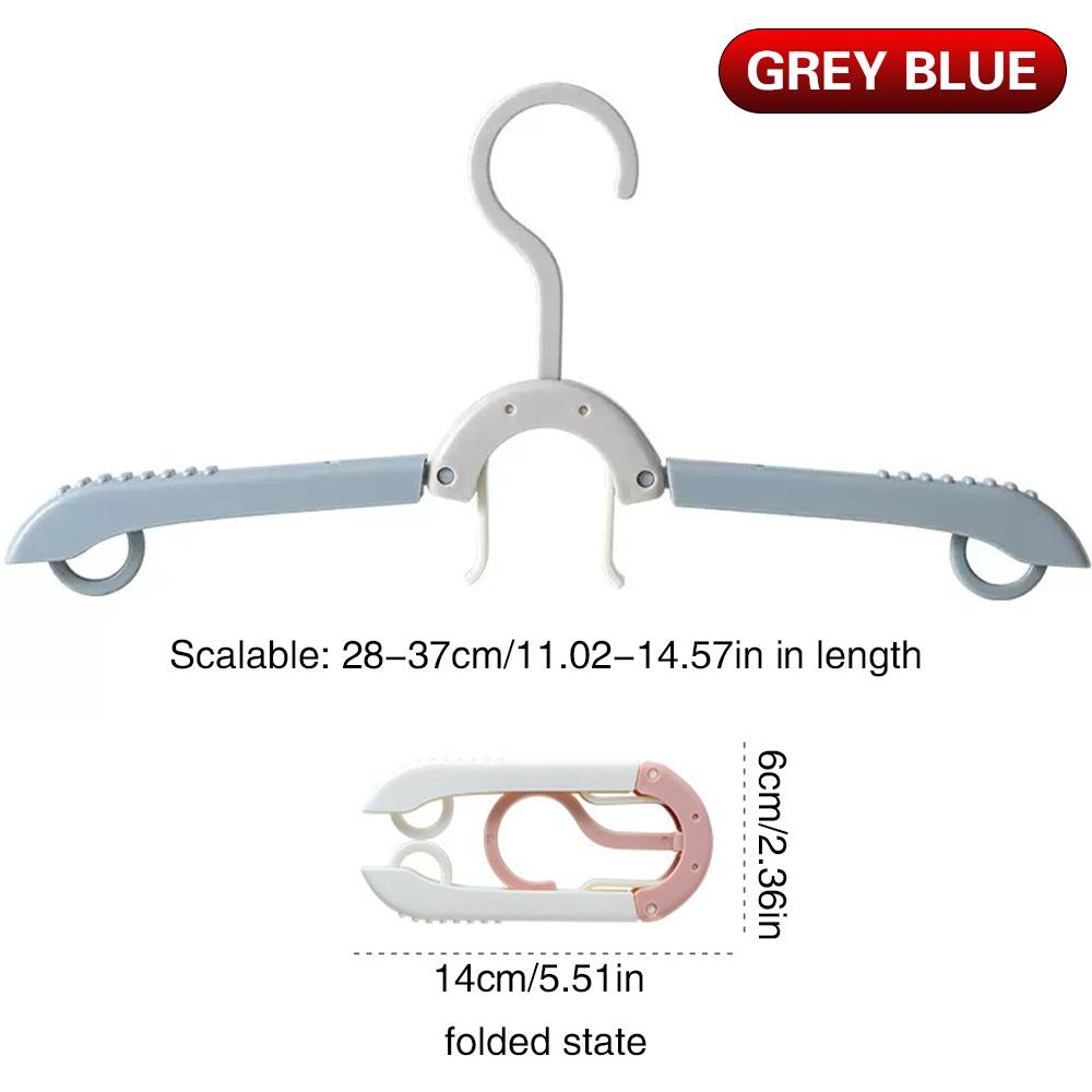Portable Foldable Travel Clothes Hanger Multifunctional Folding Clothes Rack For Business Trip Home