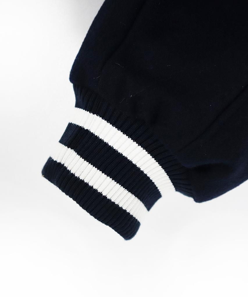 Offgrid Authentic Wappen Varsity Wool Padded Jacket - Navy