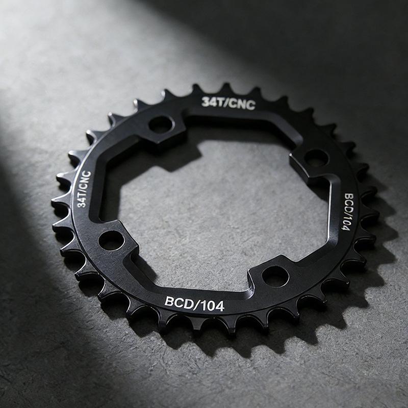 Road Bike Single Chainring 32-42T, Positive/Negative Teeth, 104BCD Mountain Bike Chainring 38T