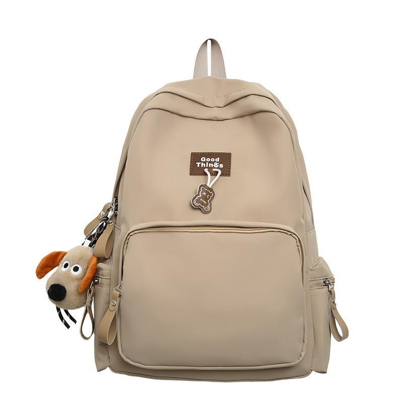 Schoolbag Mori Large-capacity Campus Backpack Design Sense Niche Students Solid Color Backpack Junior High School Student College Student Schoolbag