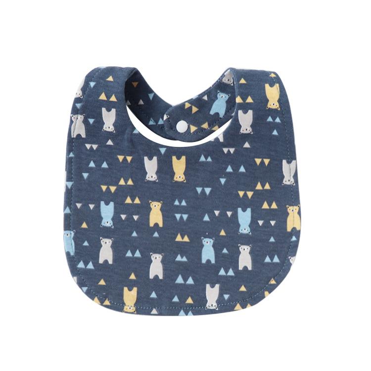 Newborn Baby Bibs Pure Cotton Double Layer Drool Bibs High Absorbency Burp Cloths For Infants Toddlers Soft Skin Friendly