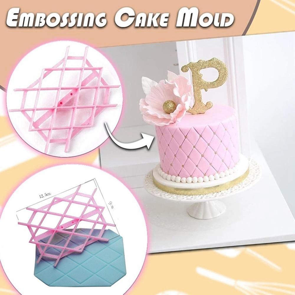 Equipment  Sugarpaste Icing Cutter Baking Quilt Bakeware Cake Raft Tool Embosser Fondant