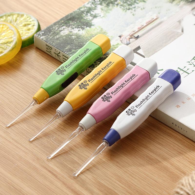 Cucchiaini luminosi per le orecchie, cucchiaini per le orecchie, nuovi cucchiaini per le orecchie, cucchiaini per le orecchie per bambini, pulitori per orecchie antiscivolo
