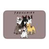 French Bulldog Door Mat with "NOPE" Funny Pattern Non-slip Entrance Rug for Home Decor Dog Lovers Collection