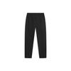 Li Ning Sports Lifestyle Series Solid Color Straight Leg Sweat Absorbing Knitted Sports Pants Men Pants Black AKLT413-1