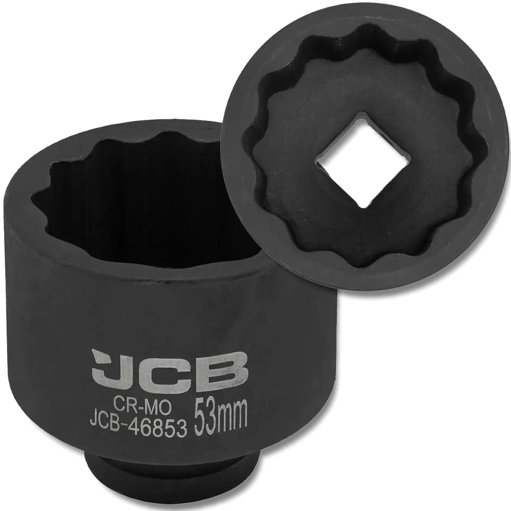 JCB Impact Socket 3/4" 53mm 12-point Cr-Mo Socket Wrench