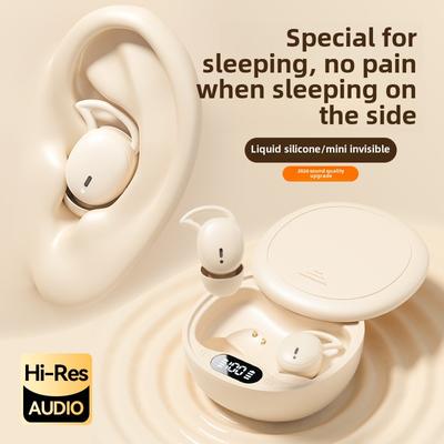 Wysuwane słuchawki TWS Bluetooth Bezprzewodowe słuchawki douszne z redukcją szumów i mocnym basem Słuchawki do spania na boku