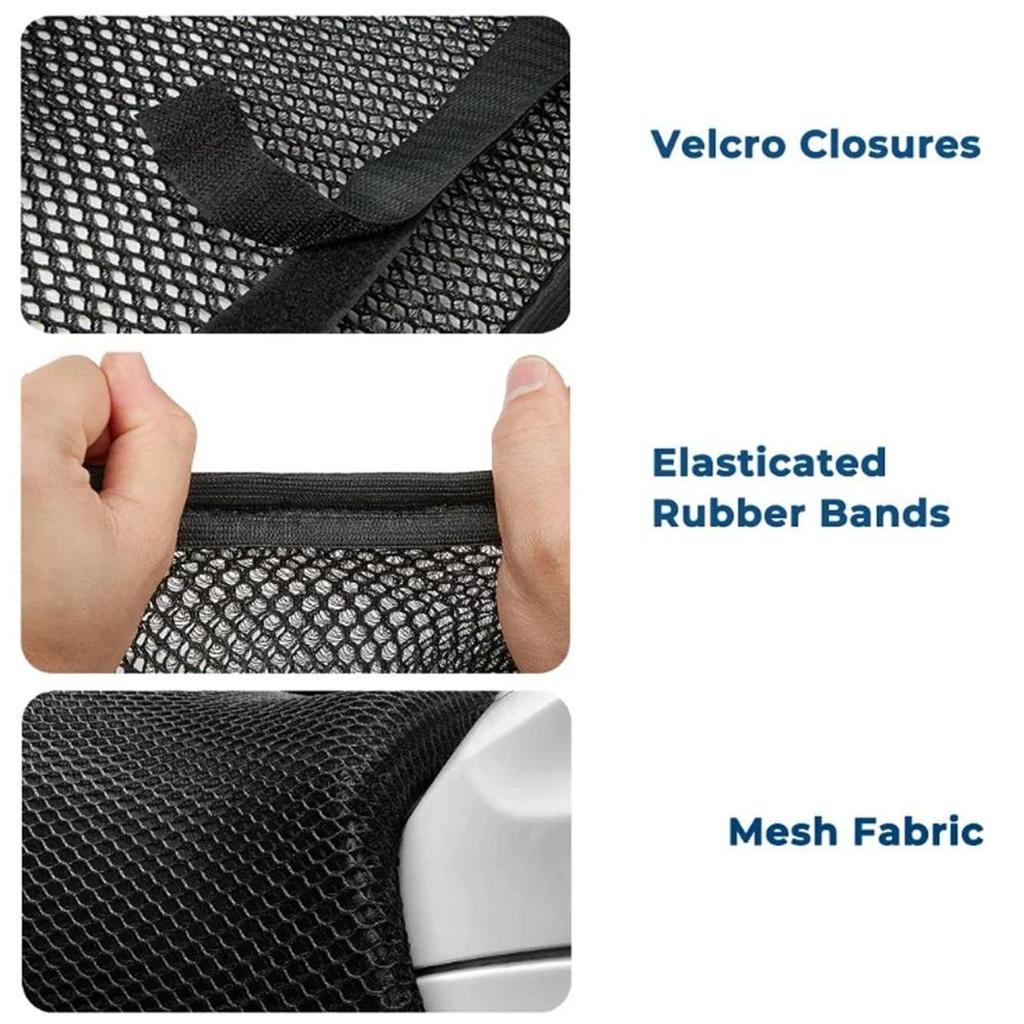 Motorcycle Mesh Seat Covers Insulated Fabric Breathable Anti-Slip Seat Covers Fit for Suzuki Bergman 200 AN200 Seat Kit