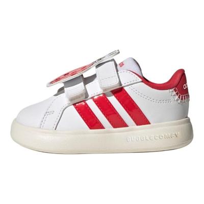 Grand Court 3.0 Zapatillas Blancas Cómodas Duraderas de Caña Baja para Caminar Niños KJ8652