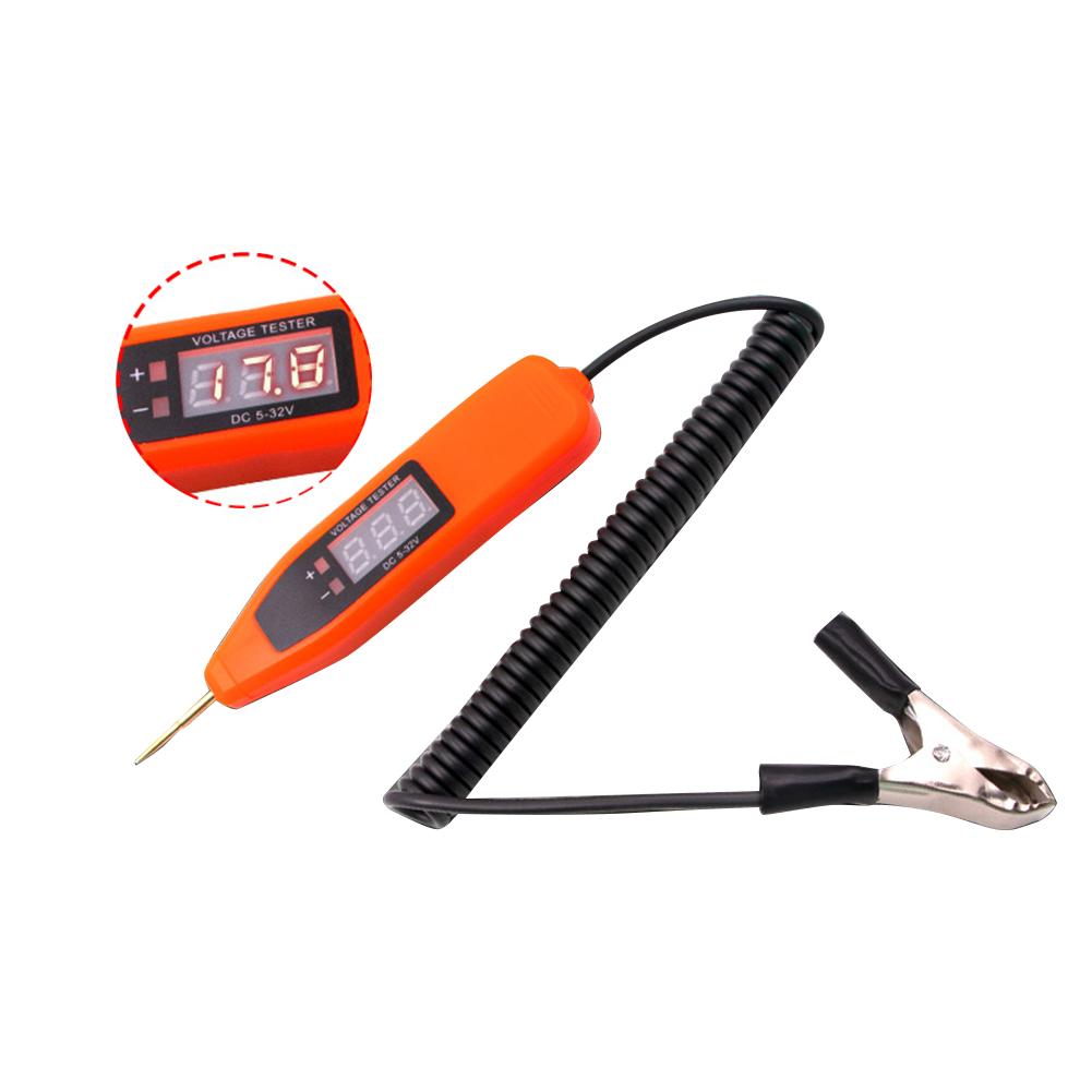 Car Circuit Tester Digital Display Voltage Detection Pen Repair Special Lcd Test Pen Detection Lamp Car Tools