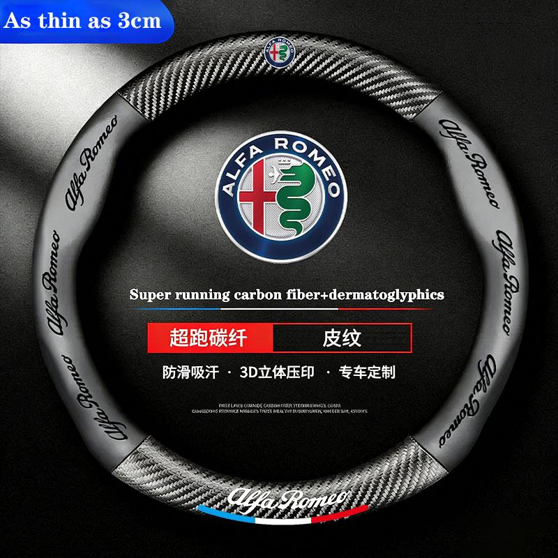 Nappaleder Lenkradabdeckung für Alfa Romeo STELVIO Giulia 159 Giulietta 147 Mito 156 MTO Sportiva Autozubehör