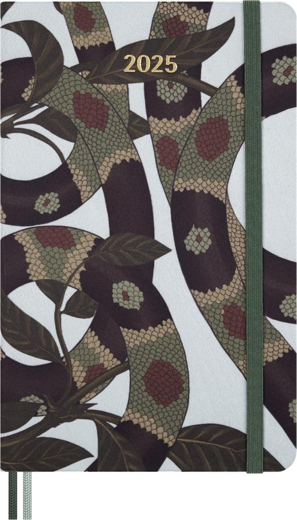 Moleskine Year of the Snake 2025 Planner, January Start, 12-Month Weekly Diary, Large Size, Hardcover, DHCNYSNK12WN3Y25
