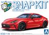 Aoshima Bunka Kyozai Rakupla Snap Kit Toyota GR86 2021 Spark Red Plastikový model 1/32 č.10-SR Předbarvený (Automobil)