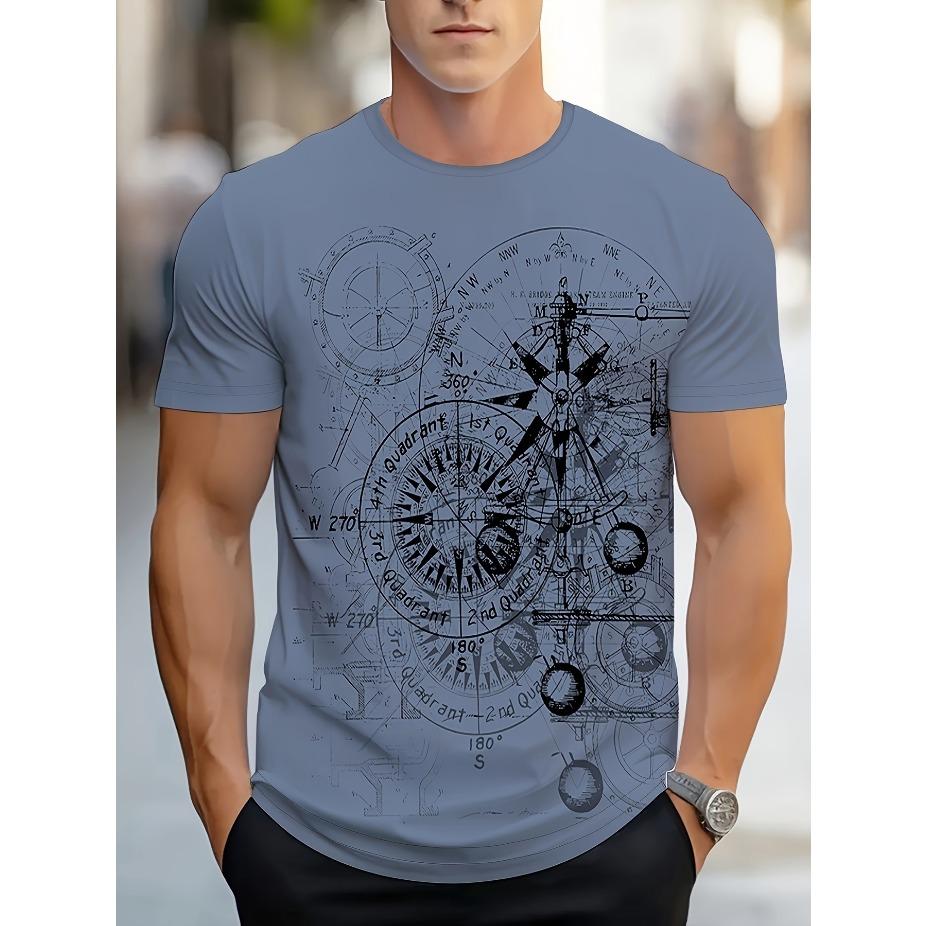 Fish Pattern Tee Tiger and Wolf 3D Printing T-shirt Men's Fashion Streetwear Tops Summer Short Sleeve Funny Tee Shirt