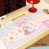 Cute Cartoon Girl Desk Mat Thickened Computer Desk Protector New Keyboard Mice Mat  Office