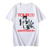 2025 Unisex Hip Hop T-Shirts Zartmann-TOUR26 Grunge Grafikdruck Punk Sommer Rundhals Ärmel Hohe Qualität Bequem